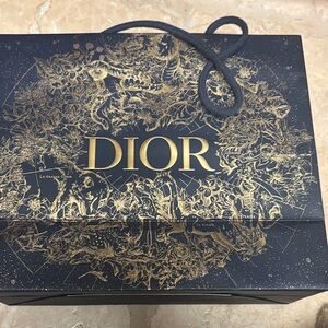 Dior Black and Gold Artistic Gift Bag
